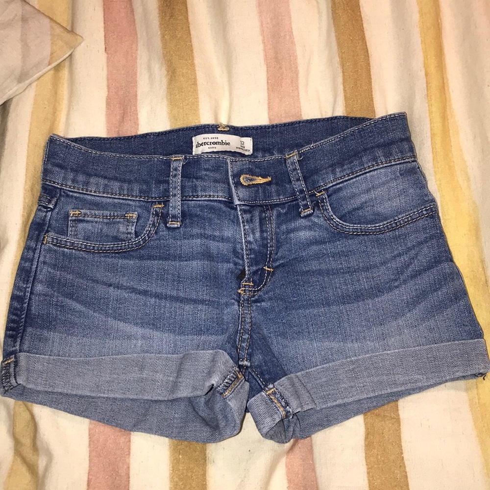 abercrombie kids jean shorts